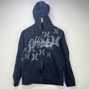 Vintage Y2K Hurley Zip Up Hoodie Small